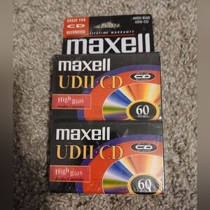 Maxell UDIICD Audio Cassettes Brand New Sealed